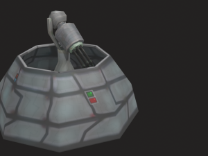 defense laser tower Model 3D