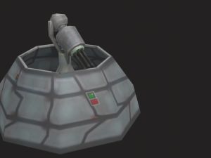 defense laser tower Model 3D
