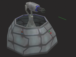 defense laser tower Model 3D