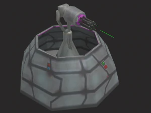 defense laser tower 3D Model