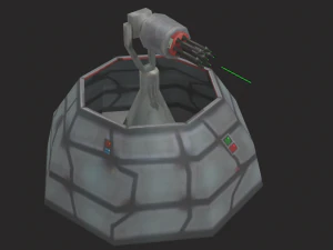 defense laser tower 3D Model