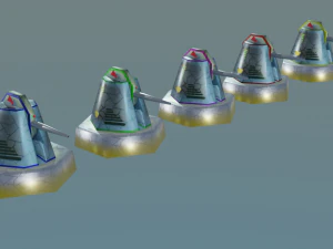 cannon for terrain 3D Model
