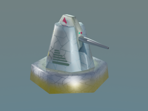 cannon for terrain Modèle 3D