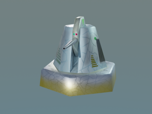 cannon for terrain Modèle 3D