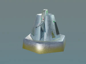 cannon for terrain 3D Model