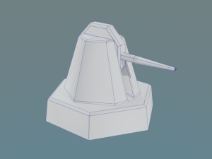cannon for terrain Modèle 3D