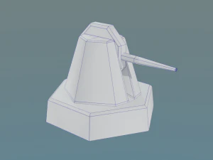 cannon for terrain 3D Model