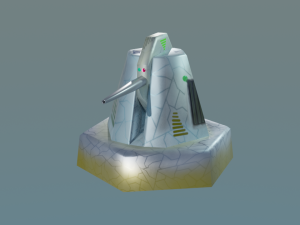 cannon for terrain Modèle 3D