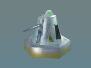 cannon for terrain Modèle 3D