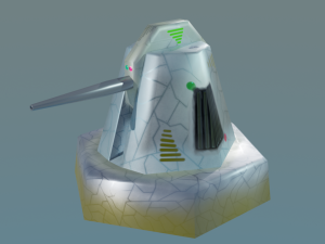 cannon for terrain Modèle 3D