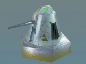 cannon for terrain 3D Model