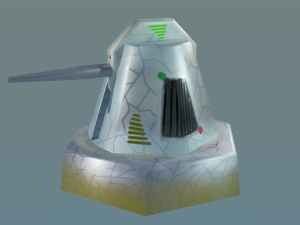 cannon for terrain Modèle 3D