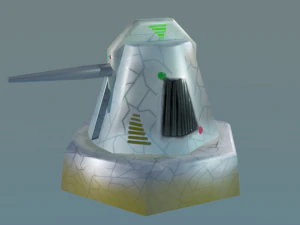 cannon for terrain 3D Model
