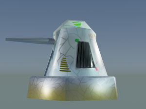 cannon for terrain Modèle 3D