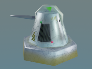 cannon for terrain Modèle 3D