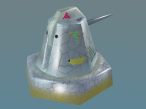 cannon for terrain Modèle 3D