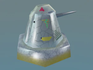 cannon for terrain 3D Model