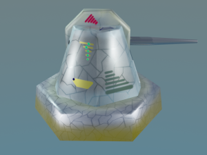 cannon for terrain Modèle 3D
