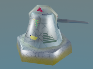 cannon for terrain Modèle 3D