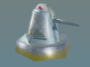 cannon for terrain Modèle 3D