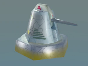 cannon for terrain 3D Model