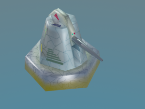 cannon for terrain Modèle 3D