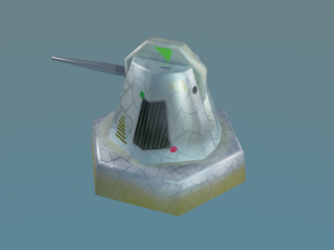 cannon for terrain Modèle 3D