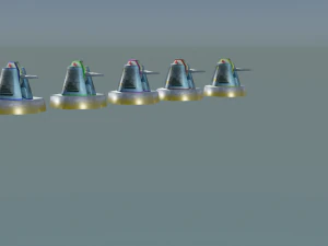 cannon for terrain 3D Model