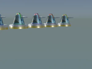 cannon for terrain 3D Model