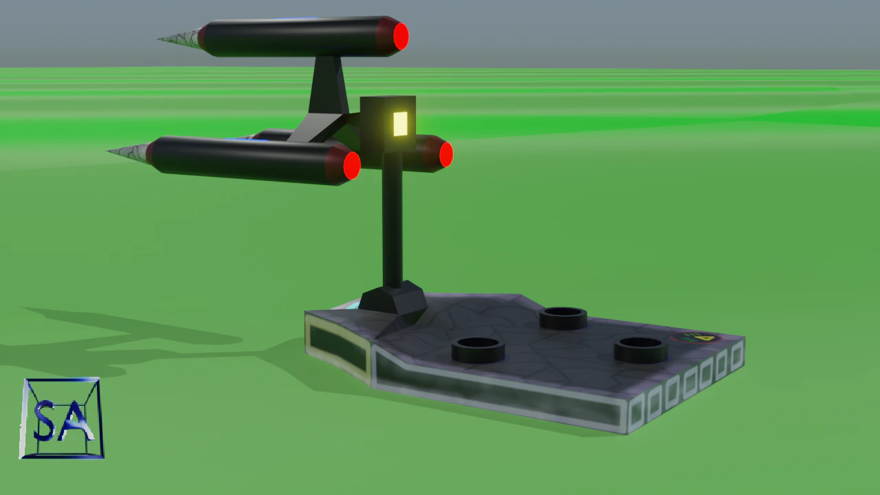 missile launcher 3D Model .c4d .max .obj .3ds .fbx .stl .blend 