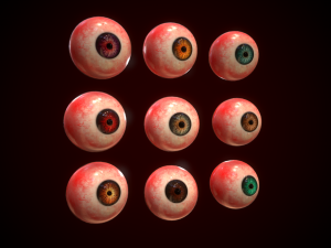 realistic eye 3D मॉडल