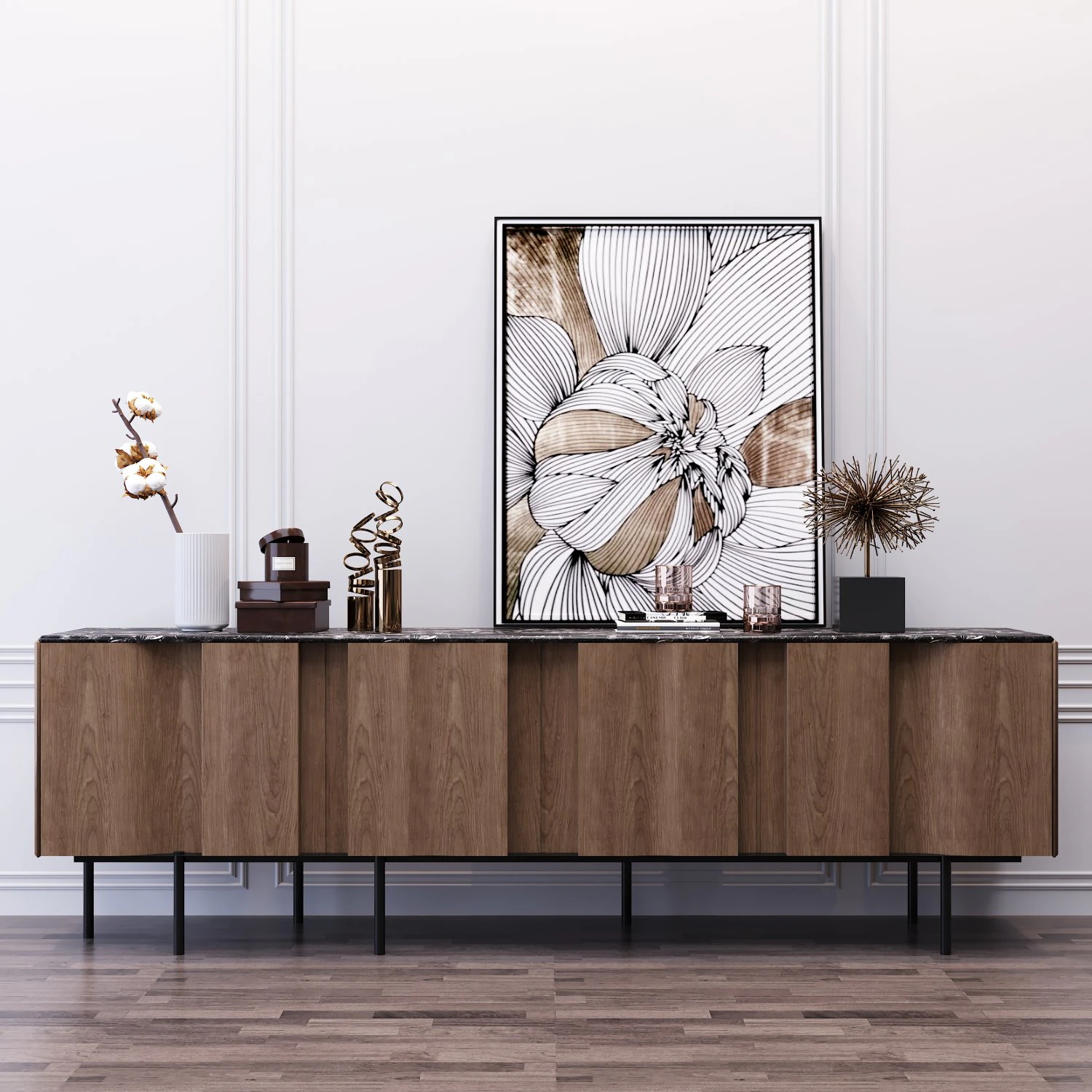 cabinets16 3D Model .c4d .max .obj .3ds .fbx .stl .blend 