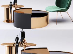 テーブルコーヒー05 3Dモデル