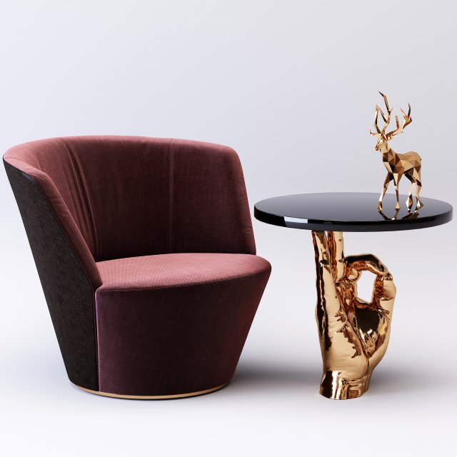 table coffee07 Model 3D .c4d .max .obj .3ds .fbx .stl .blend 