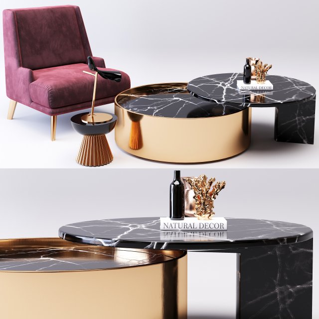 table coffee09 Model 3D .c4d .max .obj .3ds .fbx .stl .blend 