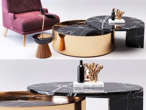 テーブルコーヒー09 3Dモデル