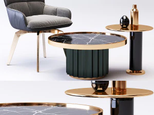 テーブルコーヒー14 3Dモデル