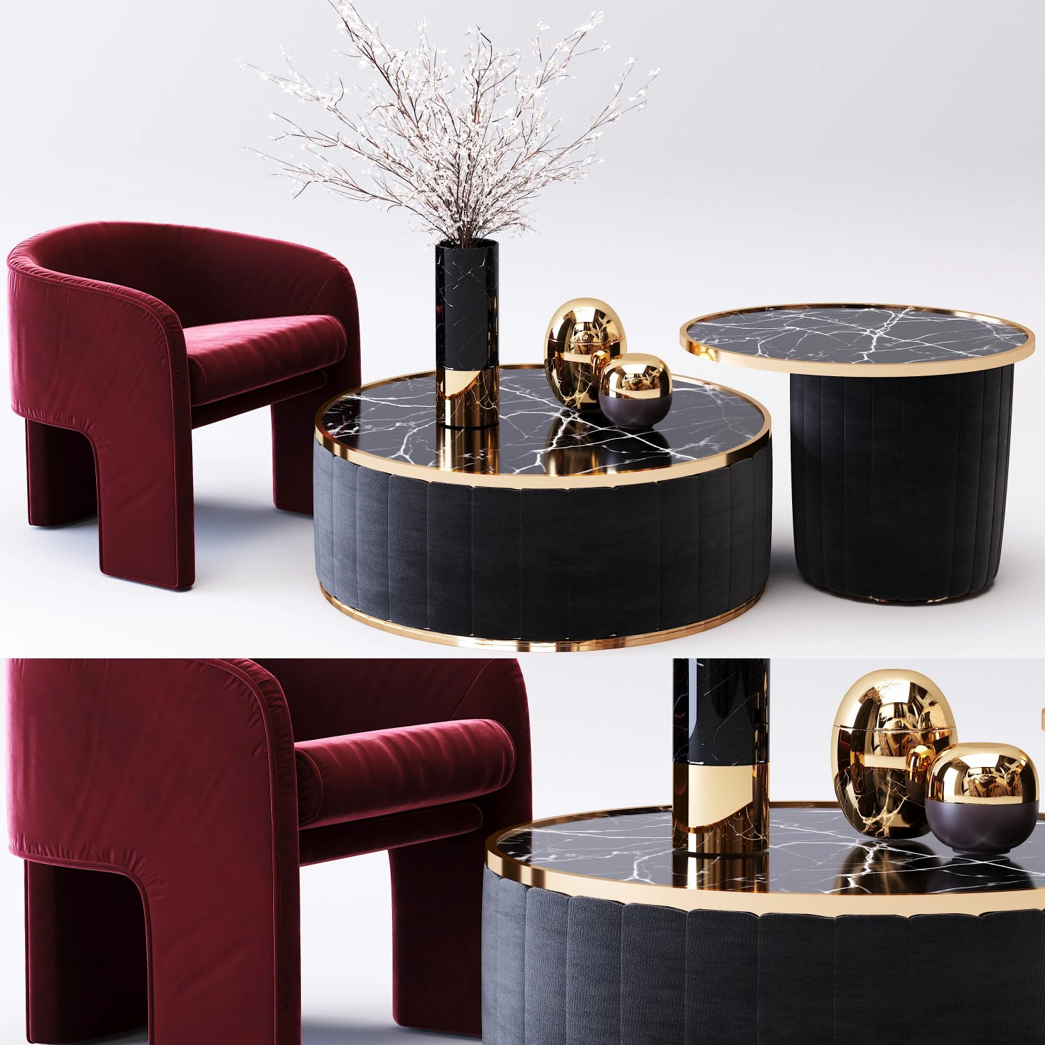 table coffee17 3D Model .c4d .max .obj .3ds .fbx .stl .blend