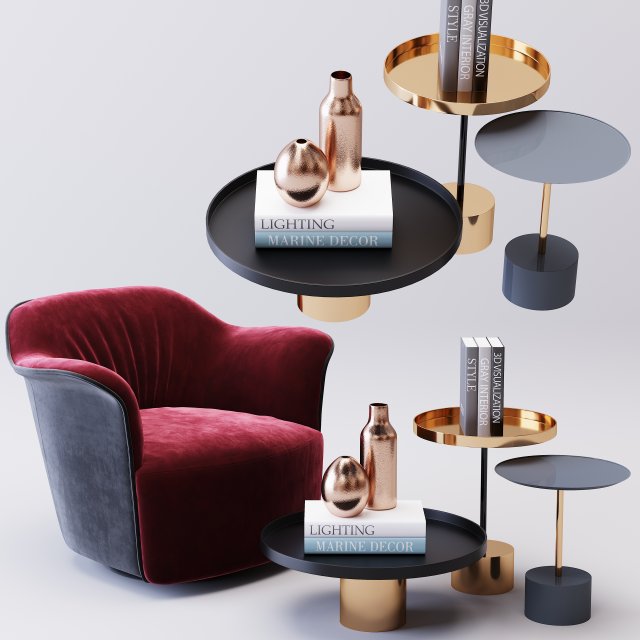 table coffee21 3D Model .c4d .max .obj .3ds .fbx .stl .blend 