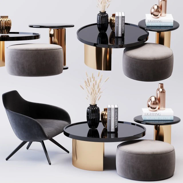 テーブルコーヒー22 3Dモデル .c4d .max .obj .3ds .fbx .stl .blend