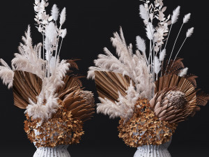 flowerpot set04 Model 3D