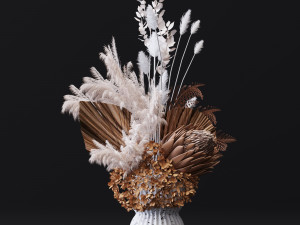 flowerpot set04 Model 3D