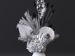 flowerpot set04 Model 3D
