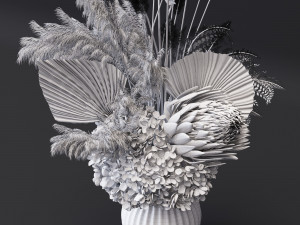 flowerpot set04 Model 3D