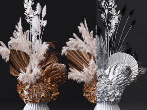 flowerpot set04 Model 3D