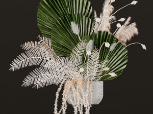 flowerpot set05 3D 모델