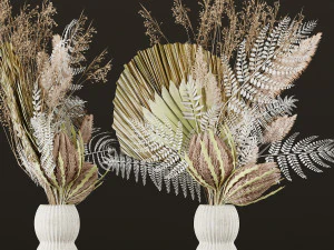 set di vasi da fiori06 Modello 3D