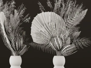 set di vasi da fiori06 Modello 3D