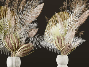 set di vasi da fiori06 Modello 3D