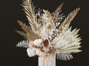 set vaso di fiori07 Modello 3D